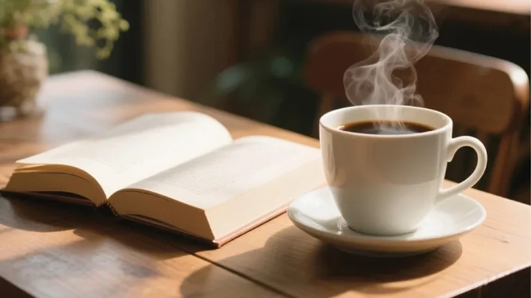 Ilustrasi. Secangkir kopi panas